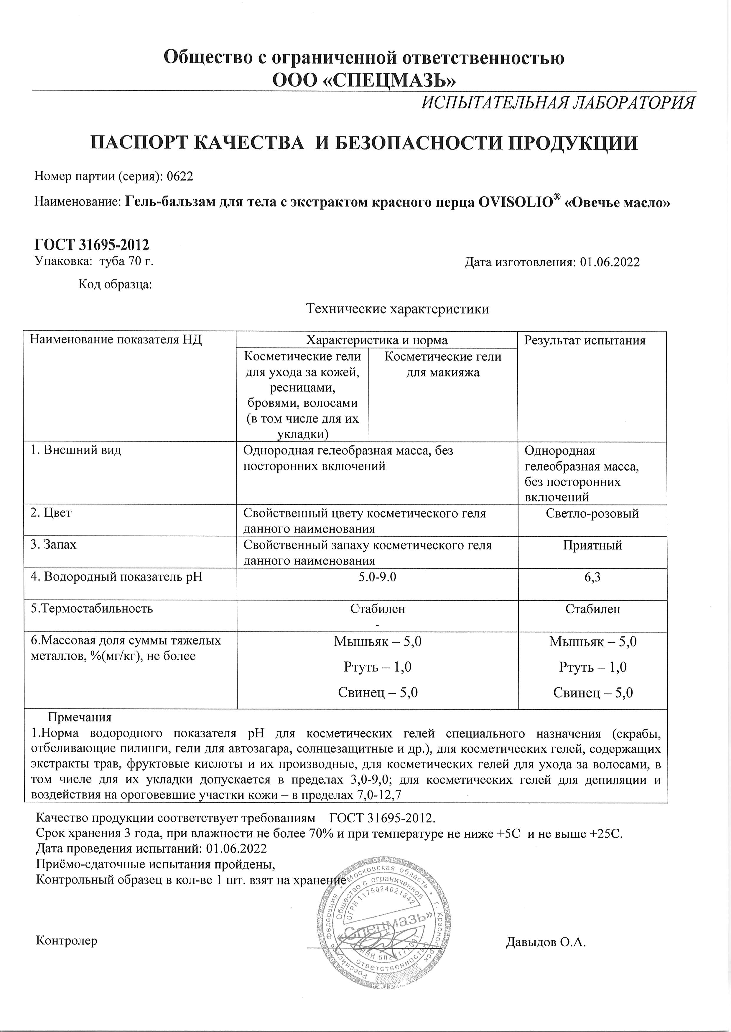 Паспорт №062022